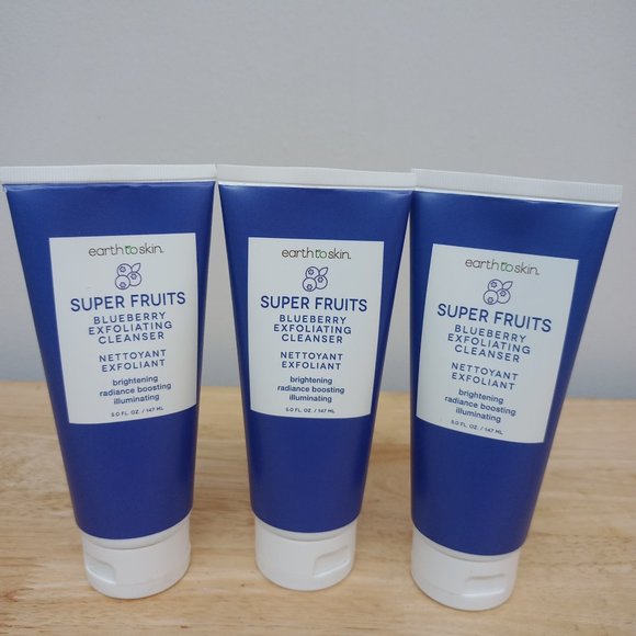 3 x Earth to Skin Superfruits Blueberry Exfoliant - Picture 1 of 5